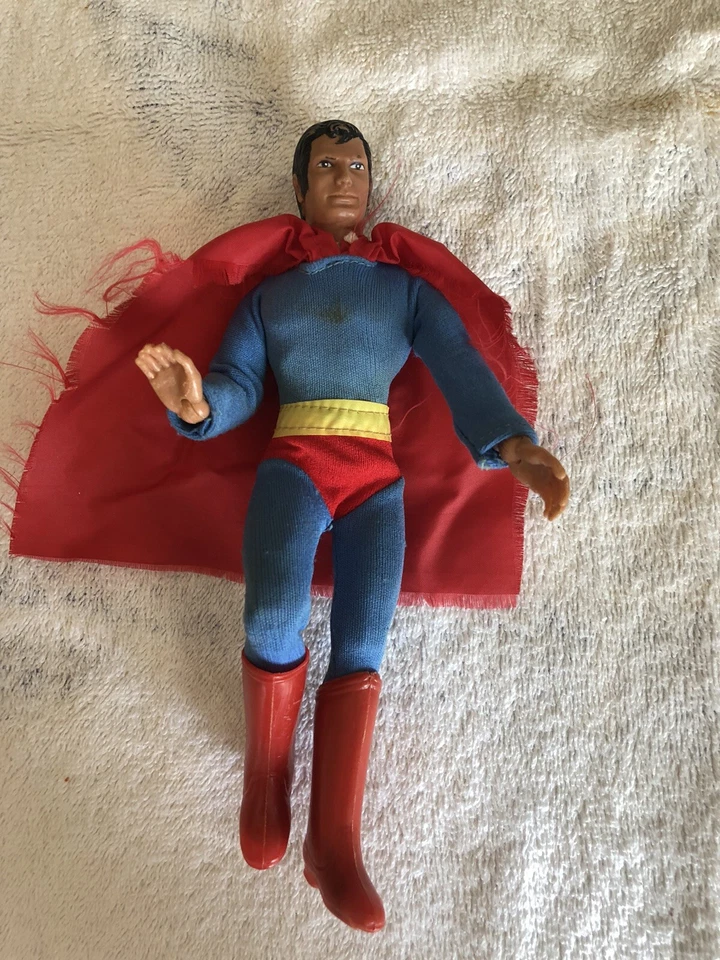 Vintage 1974 Superman 8" Original Type 2 Action Figure Complete ~ ALL Original - Image 1 of 3