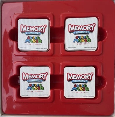 Hasbro Memory Challenge SUPER MARIO Edition 2011 Nintendo USAopoly Complete Set - Image 1 of 4