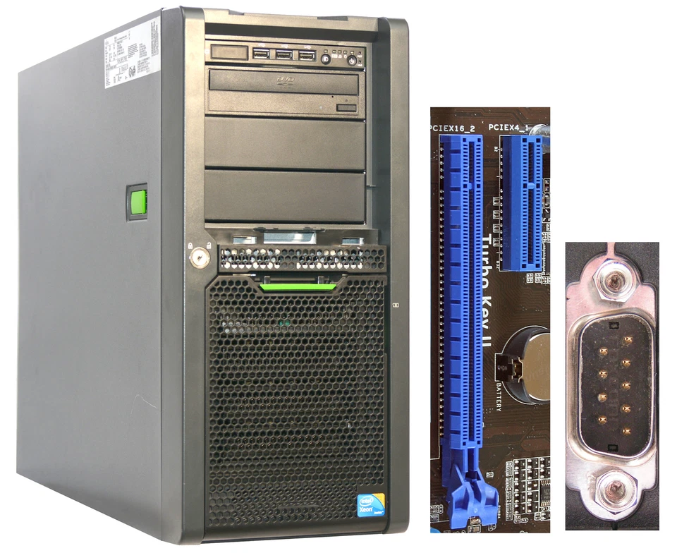 FSC Primergy TX150 S7 64-Bit Quad Core CPU 4x2400 RAID SATA 4GB RAM 250GB W42 - Image 1 of 1
