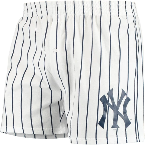 Men's Concepts Sport White New York Yankees Vigor Boxer Shorts Cover