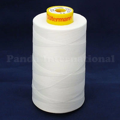 GUTERMANN Mara 100 Tex 30 100% POLYESTER, REGULAR SEWING THREAD, 5000m, WHITE - Image 1 of 2