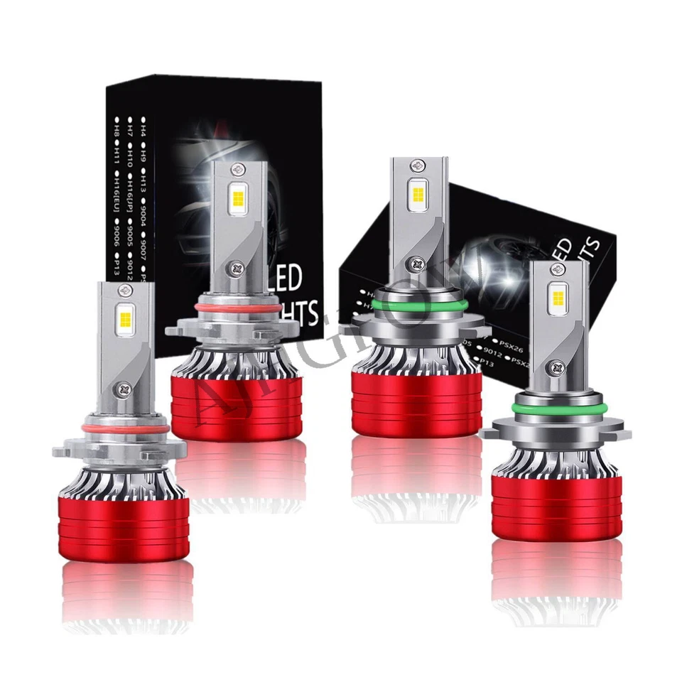 Faro LED blanco haz alto bajo 4 para Chevrolet Lumina APV 1990-1996 Foto 1 de 4