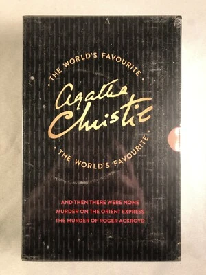 Коллекция из 3 любимых книг Агаты Кристи в мире запечатанный бокс-сет НОВЫЙ в мягкой обложке - Изображение 1 из 3