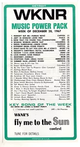 Radio Survey WKNR KEENER 1967 13 AM Detroit DEC 28 Top 31 Power Pack ORIGINAL - Imagen 1 de 2