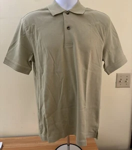 CAMISA POLO HOMBRE VANHEUSEN MANGA CORTA TALLA PEQUEÑA COLOR OLIVA SUAVE NUEVA CON ETIQUETAS - Imagen 1 de 6