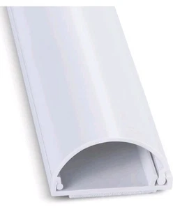 Kabelversteck 17 Zoll, Kabelversteck für 2-4 Kabel, Kabelabdeckungen für Drähte an der Wand, weiß - Bild 1 von 7