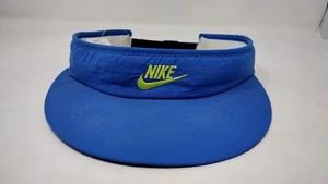 Vintage Nike Strapback Schirmmütze Kappe Spruch Swoosh Frotteeband blau Retro 80er LESEN - Bild 1 von 7