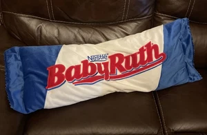 Vintage Nestle BabyRuth Bar Candy Pillow Plush Sweet Thang 38” x 13” - Picture 1 of 4