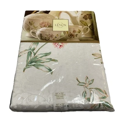 Lenox Butterfly Meadows Oblong Tablecloth 52” X 70” New Floral Cottage Core - Image 1 of 4