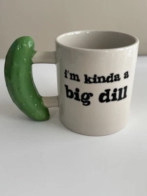 Taza de café Big Mouth Inc. I’m Kind A Big Dill (¡Gran regalo para los amantes de los pepinillos!) Foto 1 de 4
