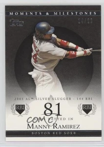 2007 Topps Moments & Milestones nero /29 Manny Ramirez #135 - Foto 1 di 3