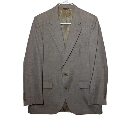 Abrigo Blazer Deportivo Lansirs On Lincoln Para Hombres Beige Marrón Negocios Chaqueta Informal EE. UU. Foto 1 de 4