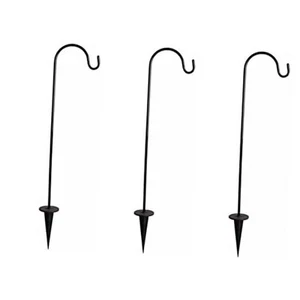 24Inch Shepherd Hooks 3 Pack Garden Stakes Shepherds Hook for Garden Decor, - Picture 1 of 7