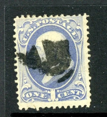 US Scott # 134 - Used - Nice Fish Cancel - CV=$210.00             (1-C254) - Image 1 of 2