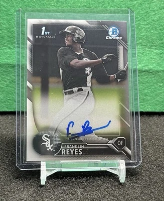 Franklin Reyes 1st 2016 Bowman Chrome Prospects Autographs #BCAP-FR (AU, RC) - Image 1 of 2
