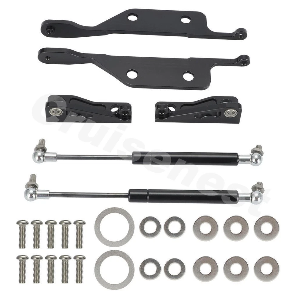 For Honda Civic CRX Billet Aluminum Gas Hood Hinge Latch Support 1988-1991 EF Foto 1 de 4