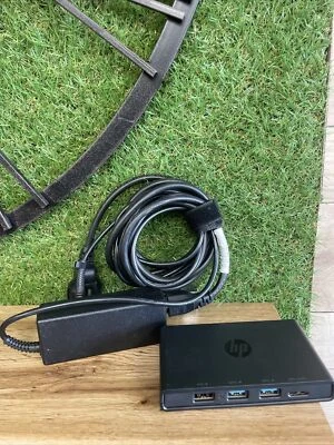 #26. HP 3001pr USB 3.0 Port Replicator F3S42AA HSTNN-IX08 mit Netzteil - Bild 1 von 4