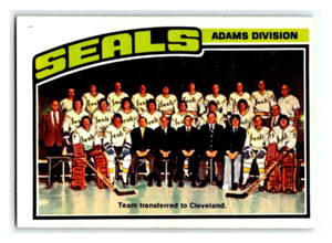 1976-77 O-PEE-CHEE SEALS TEAM VINTAGE NHL HOCKEY CARD # 135 Rare BV