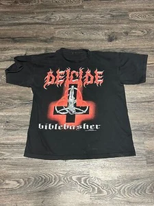 Camiseta Deicide Bible Basher Algodón Negra Talla Completa S-5XL DA259 - Imagen 1 de 5
