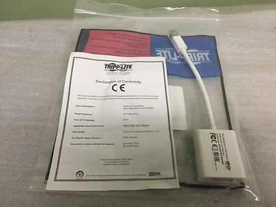 Tripp Lite P134-06N-VGA 0.5 Feet Displayport to VGA Adapter - White- NEW in Bag - Image 1 of 4