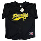 Maillot de baseball athlétique vintage logo Pittsburgh Pirates MLB 2000 noir taille XL
