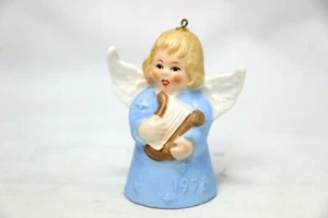 Goebel Hummel- Angle Bell Ornament with Harp Ornament 1978 TMK5 - Picture 1 of 6