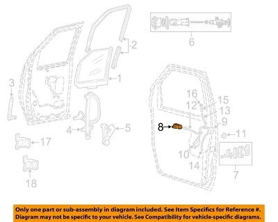 FORD OEM 99-14 E-350 Super Duty-Interior Inside Door Handle Right F2UZ1521818A - Image 1 of 2