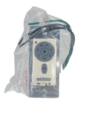 Fanimation TW40LA 6 Speed DC Reversible Fan and Light Wall Control Light Almond  - Image 1 of 4