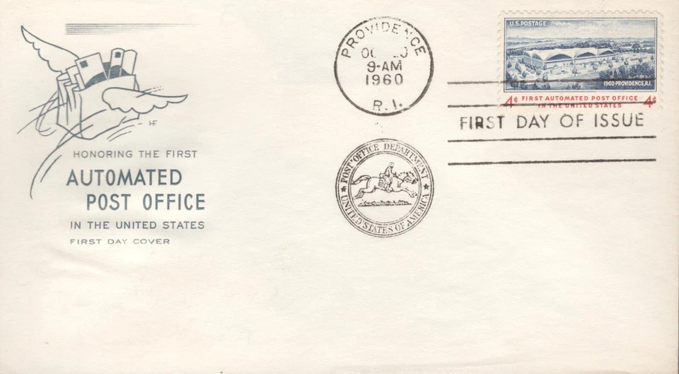 1960 FDC - Scott# 1164 - Automated Post Office - Farnum - Image 1 of 1
