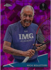 2021 Topps Chrome Tennis Sapphire Edition #7 NICK BOLLETTIERI Fuchsia 257/299