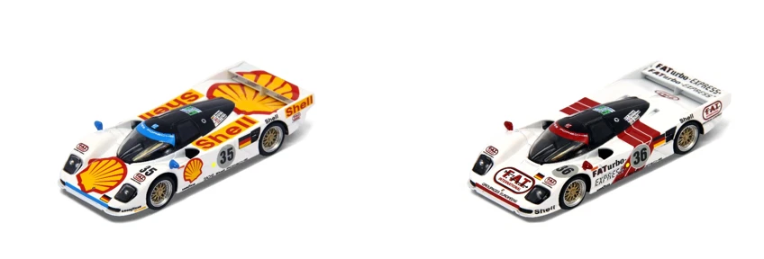 Porsche 962 Lm Mans 1994 #35 + #36 1:64 Model SPARK MODEL - Immagine 1 di 1