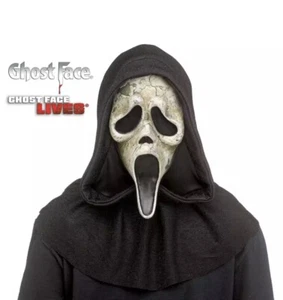 Ghost Face ScreamVI Aged Deluxe Mask Adults Halloween Fancy Dress Scream mask - Picture 1 of 1