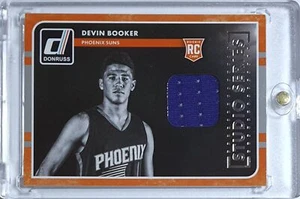 2015 Panini Donruss Devin Booker Rookie #PATCH Game Worn Jersey RC - Rare - Picture 1 of 3