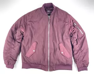 Chaqueta Bomber Mujer FB Sister Borgoña Talla Pequeña Nueva Sin Etiquetas - Imagen 1 de 5