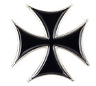 Iron Cross Bikers Maltese Cross Pin Badge - Free Uk Postage