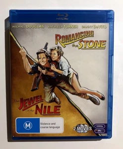 Romancing the Stone / Jewel of the Nile 80s Adventure Drama RARE Oz Blu-Ray Set - Picture 1 of 5