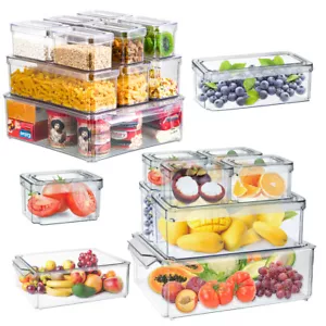 Kühlschrank Frischhaltedose Organizer Aufbewahrungsbox Küche Box Vorratsbehälter - Bild 1 von 20