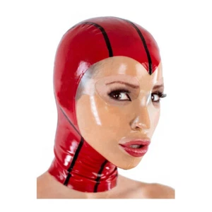 Super sexy transparent latex headcover.Crossdressing interest,mask,cosplay. - Picture 1 of 5