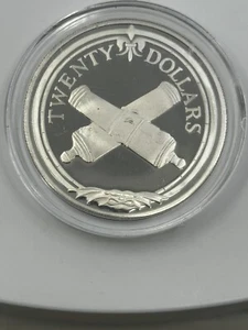 Moneda de Plata de Ley - Cañón Cruz 1985 - Islas Vírgenes - 20 gramos - Imagen 1 de 2
