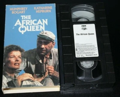 The African Queen Original VHS Cassette Tape Humphrey Bogart Katharine Hepburn - Image 1 of 4