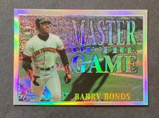1996 TOPPS CHROME REFRACTOR #MG3 MASTERS OF THE GAME BARRY BONDS - 102223MG18