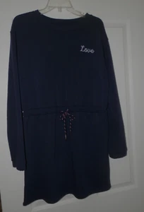 Neu mit Etikett Cali 1850 Boho Hip Hop marineblau Lounge bestickt Kleid Gr. Large - Bild 1 von 5