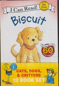 12 Book Set My First I Can Read Cats Dogs & Critters Set Beginning 1 Reading - Picture 1 of 2