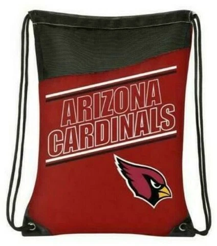 Arizona Cardinals Incline Style Backsacks Backpacks 18"H x 13.5"W  Braided Drawc Cover
