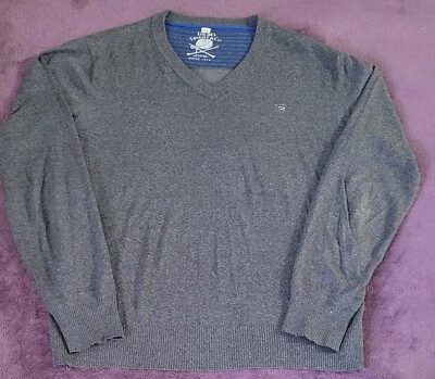 Diesel Tricot & Co V-Neck Gray Sweater Mens XL Cotton Blend  Casual - Image 1 of 4