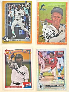 2025 Topps Series 1 Celebration Jazz Chisholm Jr Walk This Way Gold /50 SP BS25 - Picture 1 of 2