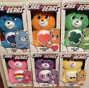Care Bears 2020 nuevo juego de 6 osos de peluche 14" diversión básica sin moneda - Imagen 1 de 7