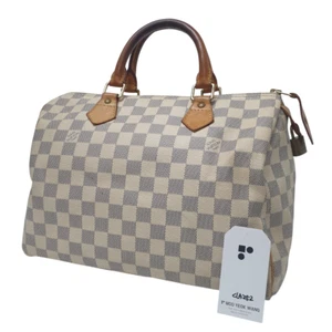 Authentic Louis Vuitton Speedy 30 Damier Azur N41533 Genuine Without Keys CLA252 - Picture 1 of 12