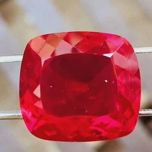 63 Ct Natural Mozambique Rich Red Ruby Cushion Cut Certified Loose Gemstone - Picture 1 of 6