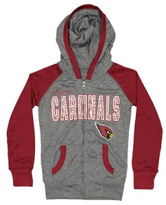 Outerstuff Arizona Cardinals NFL Girls' Youth Lightweight Full Zip Hoodie - Picture 1 of 4